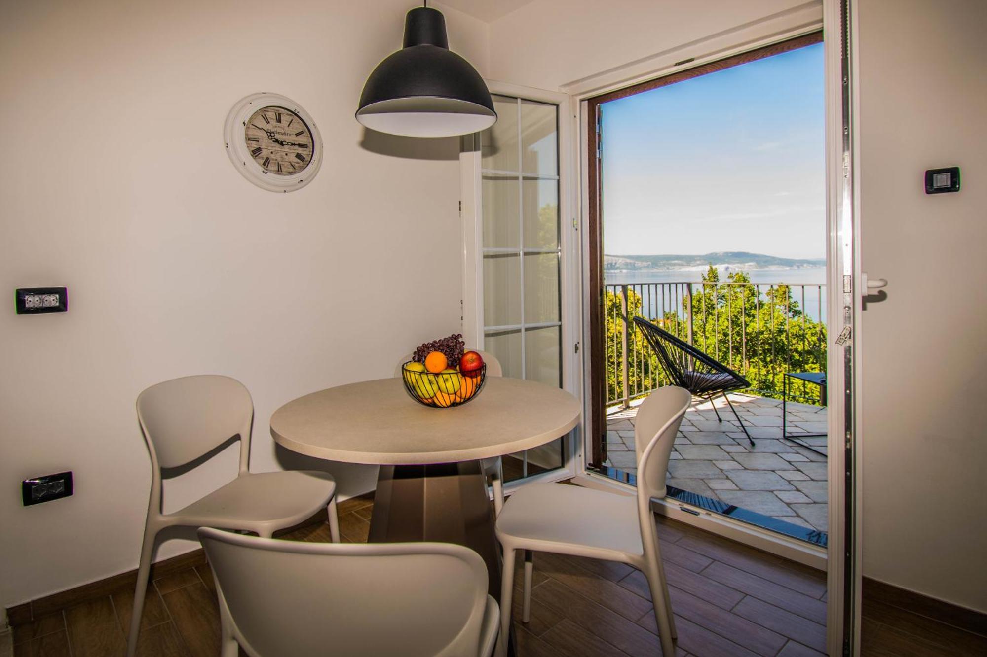 Apartment Vincent With Beautiful Sea View Terrace Klenovica Bagian luar foto
