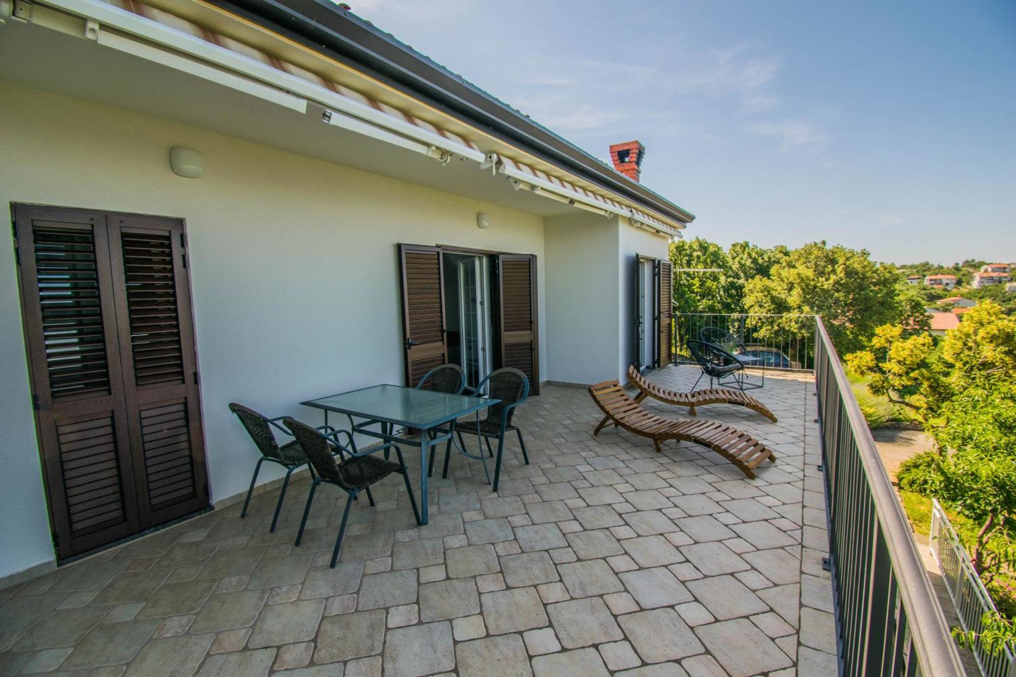 Apartment Vincent With Beautiful Sea View Terrace Klenovica Bagian luar foto