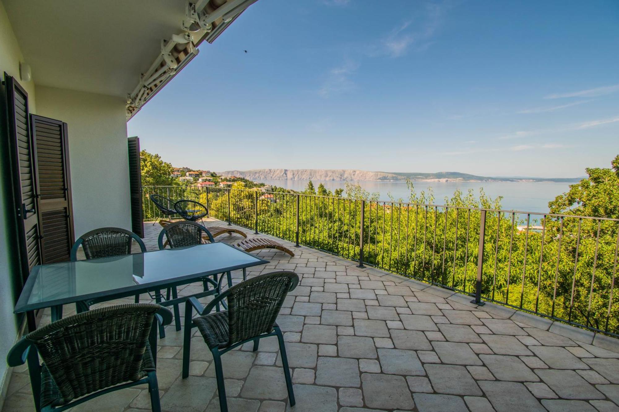 Apartment Vincent With Beautiful Sea View Terrace Klenovica Bagian luar foto