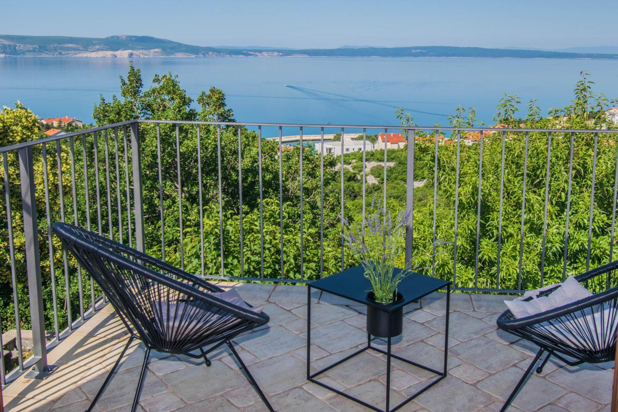 Apartment Vincent With Beautiful Sea View Terrace Klenovica Bagian luar foto