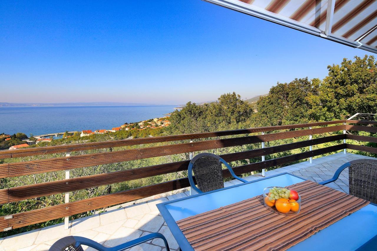 Apartment Vincent With Beautiful Sea View Terrace Klenovica Bagian luar foto